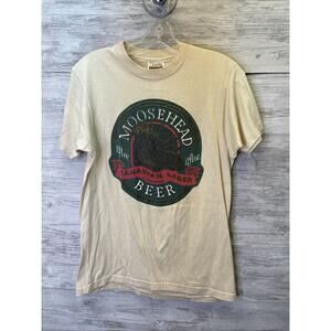 Vintage 80s Moosehead Beer T Shirt Canadian Lager Mens Size M Single Stitch